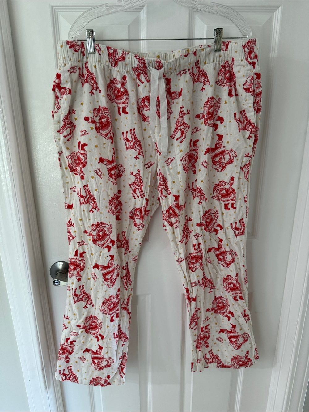 Old Navy Red and White Holiday Pajama Pants
